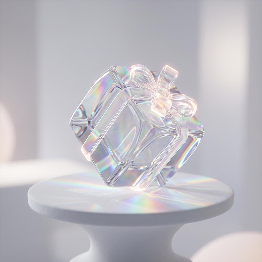 Kindly Yours iridescent gift box